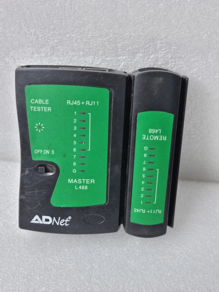 ADNET CABLE TESTER RJ45+RJ11 MASTER L468 REMOTE L468